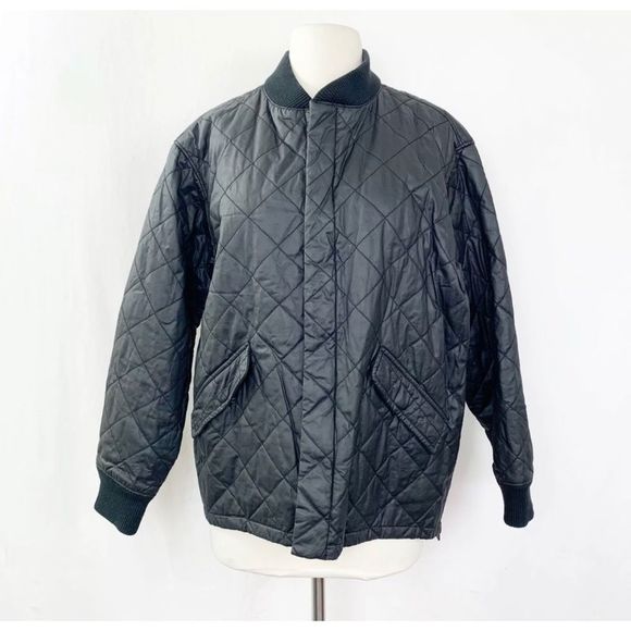 Madewell Session Jacket Large Black Coat Bomber - Picture 4 of 8